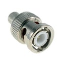 BNC Male 3-Piece Crimp Type Connector for RG6 - 50 Ohm