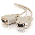 DB-9 Serial Male - Female Molded Cable 3ft Beige