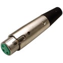 Photo of Switchcraft A3F 3-Pin XLR Female Cable End Connector - Nickel