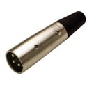 Switchcraft A3M 3-Pin XLR Male Cable End Connector - Silver Pins - Nickel