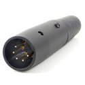 Switchcraft A5MBAU 5 Pin XLR Male Connector (Black/Gold)