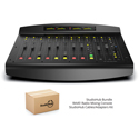 Angry Audio Rave Radio Mixing Console with StudioHub Cable and Adapter Kit - 8 Line Inputs/4 Microphone Inputs