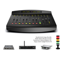 Angry Audio Rave Radio Mixing Console Kit with StudioHub Cable/Adapter Kit & Angry Audio Accessory Package - Broadcast