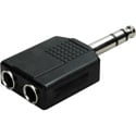 Photo of 1/4 Stereo Phone Plug to 2 1/4 Stereo Jack Audio Adapter