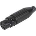 Photo of Switchcraft AAA3FBZ 3-Pin Female XLR Connector Cable End with Black Metal Handle