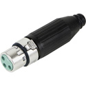 Photo of Switchcraft AAA3FPZ 3-Pin Female XLR Connector Cable End with Plastic Handle