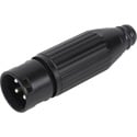 Photo of Switchcraft AAA3MBZ 3-Pin Male XLR Connector Cable End with Black Metal Handle