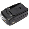 Anton Bauer 8475-0131 7.2V L-Series Single Position Battery Charger with 5V USB Output Port - US plug