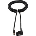 Laird AB-PWR13-01 Right Angle D-Tap/Power Tap to 2.1mm DC Plug Power Cable - Coiled 1-3 Foot