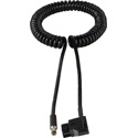 Laird Right Angle D-Tap/Power Tap to 2.1mm DC Plug Power Cable - Coiled 1-3 Foot