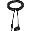 Laird Right Angle D-Tap/Power Tap to Locking 2.5mm DC Plug Power Cable - Coiled 1-3 Foot