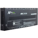 Photo of AVPro Edge AC-DA28-AUHD 18Gbps 4K60 (4:4:4) Dual Input 8 Output Distribution Amplifier with Two Output Zones