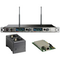 Photo of MIPRO ACT-828 DANTE-5F-KIT Dante Dual Channel Dante Enabled Rack Mount Receiver w/ Charging Station 540-604 MHz - Li-Ion