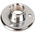 Atlas AD-11B Surface Mount Female Mic Flange 5/8in-27 Thread - Chrome Finish