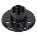 Photo of Atlas AD-11BE Surface Mount Female Mic Flange 5/8in-27 Thread - Ebony Finish