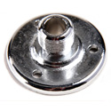 Photo of atlas AD-12B Chrome 5/8 Inch -27 Male Flange with Base Holes on 1-1/4 Inch Centers