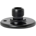 WindTech AD-12BE 5/8 Inch -27 Surface Microphone Mount Male Flange with Base Holes on 1-1/4 Inch Centers - Ebony Finish