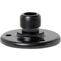 Photo of WindTech AD-12BE 5/8 Inch -27 Surface Microphone Mount Male Flange with Base Holes on 1-1/4 Inch Centers - Ebony Finish