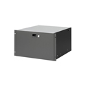 Adam Hall 87406 19 Inch 6RU Steel Rack Drawer with Lock and Quick Release