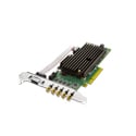 AJA Corvid 44 BNC-NF 4K/UltraHD 3G-SDI Fanless 4 Channel Multi-Format PCIe I/O Card  - Passive Cooling - Full Size BNC