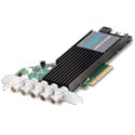 AJA CRV44-12G-R0-22 12G-SDI Multi-Format 8K/4K PCIe I/O Card -Tall Bracket-Fanless-Full Size BNC - No Cables