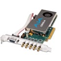 AJA Corvid CRV44-S-NF PCIe 2.0 - 4-Ch I/O 4k Card - Short Bracket  - Fanless Passive Cooling w Five 1.0/2.3 DIN Cables