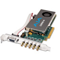 Photo of AJA CRV44-S-R0 8-Lane PCIe 2.0 - 4-Channel I/O Card  - Short Bracket - Independent Raster - 4K Capable with Cables