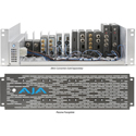 Photo of AJA DRM2 3RU Mini-Converter Rackmount Frame with 200W Power Supply and Passive Faceplate