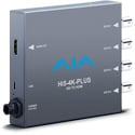 AJA Hi5-4K-Plus 4k SDI to 4K HDMI v2.0 Converter (18 Gbps 4K/UltraHD 50/59.94/60) Quad 3G & 1.5G/Dual Link 3G/3G-SDI