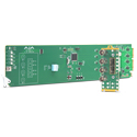 AJA OG-FIDO-4R-12G openGear 4-Channel Singlemode LC Fiber to 12G-SDI Receiver Converter Card with Rear Module
