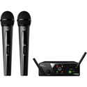 AKG 3350X00060 WMS40 Mini Dual Vocal Set Wireless Mic System - Band US25-B/D