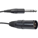 Photo of AKG MK HS Studio D -  AKG 6 Pin Mini XLR Detachable Headset Cable with 3 Pin XLR Male and 1/4 Inch TRS