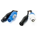 Photo of ADJ AC3PPCON6 3-pin XLR & Powercon Combo Link DMX Cable - 6 Foot