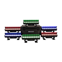 ADJ ELE188 Electrapix Bar 8 Pak Including Six ElectraPix Bar 8 Li-Ion DMX Bars and Robust Road Case