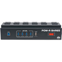AMDJ POW-R BAR65 Heavy Duty Power Distributor with 6 AC and 4 USB 3.0 Surge Protected Outlets and USB Hub