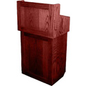 Photo of AmpliVox SN3010-MH Oxford Two-Piece Lectern Without Sound - Mahogany