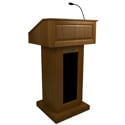 Photo of Amplivox SS3020WT Victoria Lectern with Sound - Walnut