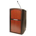 Photo of Amplivox ST3250-SC Pinnacle Sound Ready Full Height Lectern with Cherry Panel