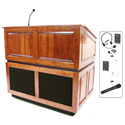 Photo of SW3035CH Ambassador Lectern with Sound - Cherry - Wireless Handheld Mic
