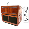 Photo of Amplivox SW3035-MH Ambassador Multimedia Lectern - Wireless Sound- Mahogany