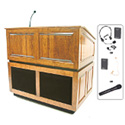 Photo of SW3035MP Ambassador Lectern with Sound - Maple - Wireless Handheld Mic