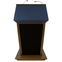 Photo of SW3045WT Patriot Plus Lectern - Walnut - Wireless Handheld Mic