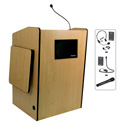 Photo of Amplivox SW3235-MP Lectern/Wireless/Deluxe Multimedia/Maple