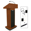 Photo of SW505MH Wireless Executive Sound Column Lectern - Mahogany