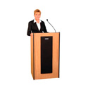 Photo of Amplivox Presidential Lectern Without Sound- Light Oak