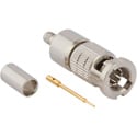 Amphenol 034-1042 High Density BNC Straight Hybrid Crimp Plug for Belden 179DT & RG-179 Cables - 75 Ohm