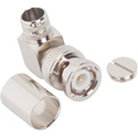 Photo of Amphenol 112596 BNC Connector Plug Male Pin 50 Ohm Free Hanging (In-Line) - Right Angle Solder - B9913 LMR 400 CBL