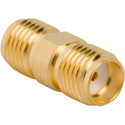 Amphenol 132169 In Series SMA ST Jack to Jack Adapter - Gold