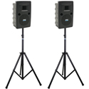 Anchor Audio 765200 LIBERTY 2 AIRFLEX XR2 Portable PA System with Anchor-Air & 2 Handheld WH-LINK Wireless Mics & Stands