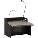 Anchor Acclaim Tabletop Lectern with Built-In Dual Wireless Mic Receiver
